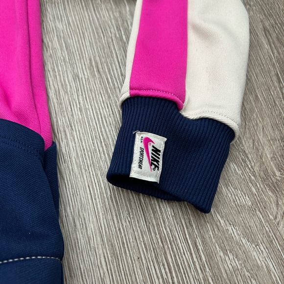 Nike heritage sportswear purple blue white full zip up jacket 6 6X - Picture 2 of 7